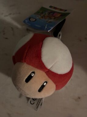 Nintendo Club Mocchi Mocchi mushroom plush keychain NWT